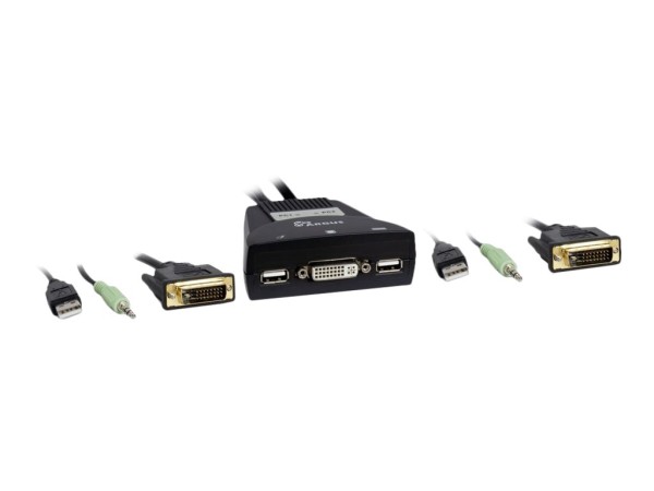 INTERTECH Inter-Tech KVM Switch LS-21DA DVI, 2 Port, Kunststoff 88887188