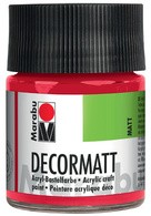 Marabu Acrylfarbe "Decormatt", azurblau, 50 ml, im Glas