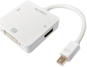 LogiLink Adapter, Mini DisplayPort Stecker - DVI-Kupplung +