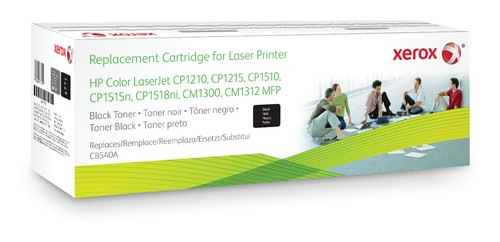 Xerox Tonerpatrone Schwarz. Entspricht HP CB540A. Mit HP Colour LaserJet CM1312 MFP - Colour LaserJet CM1525 - Colour LaserJetCP1515N - Colour LaserJetCP1518N kompatibel