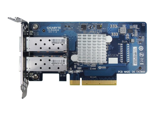 GIGABYTE GIGABYTE CLN4832 (rev. 1.0) - Netzwerkadapter - PCIe 2.0 x8 Low-Profile - 10 Gigabit SFP+ x 2