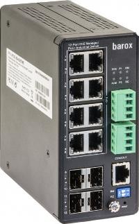 BAROX BAROX Switch für Hutschienenmontage. 1GBit/s. mit Management