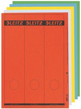 LEITZ Ordnerrücken-Etikett, 61 x 285 mm, lang, breit, blau