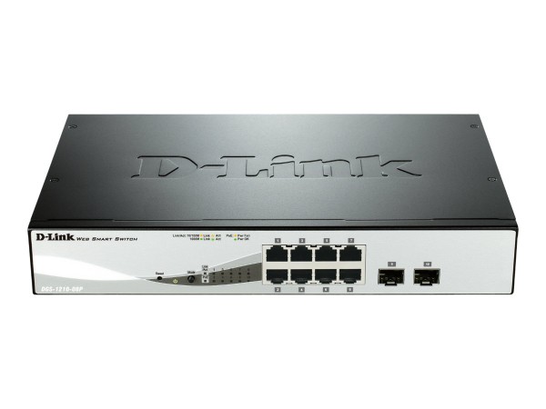 D-LINK 8-Port Layer2 PoE Smart Managed Gigabit Switchdlink|green 3.0, 8x 10 DGS-1210-08P/E