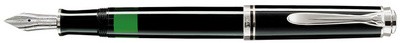 Pelikan Füllhalter "Souverän 405", schwarz/silber, B