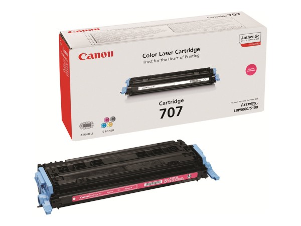 Original Toner für Canon Laserdrucker LBP-5000, magenta