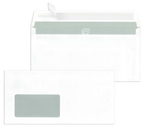 MAILmedia Briefumschläge DIN lang, haftklebend, mit Fenster
