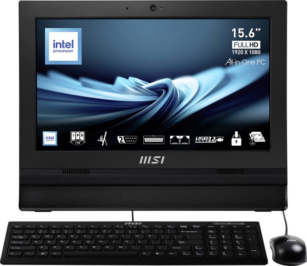 MSI PRO AP162T ADL-018XDE 39,6cm (15,6") Intel N100 4GB 128GB oBS 00A60211-018