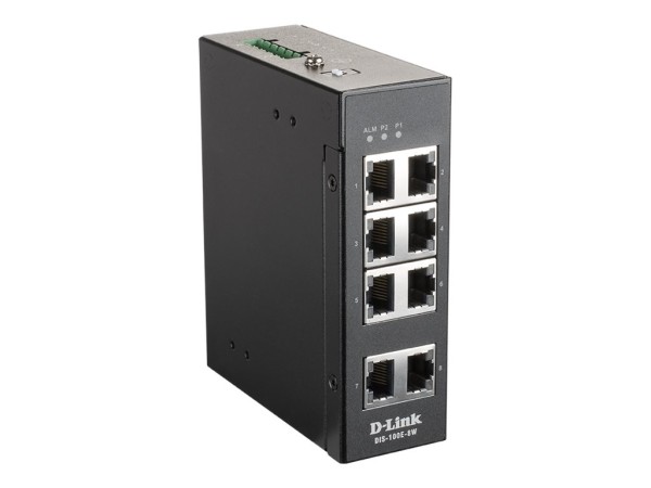 D-LINK 8-Port Unmanaged Layer2 Fast Ethernet Industrial Switch DIS-100E-8W