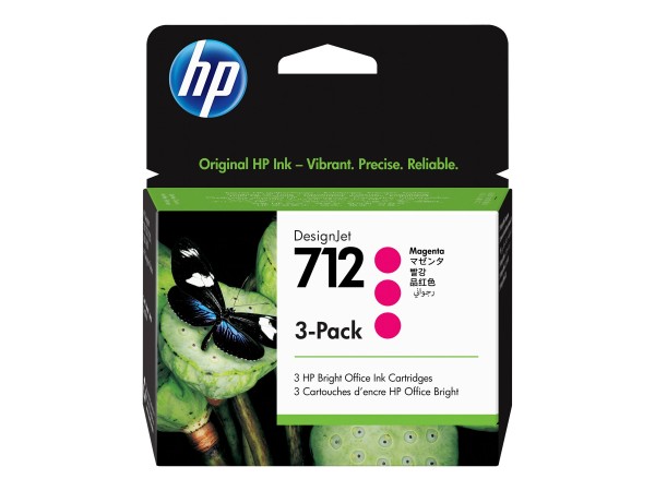 HP Inc. HP 712 3-PACK 29-ML MAGENTA