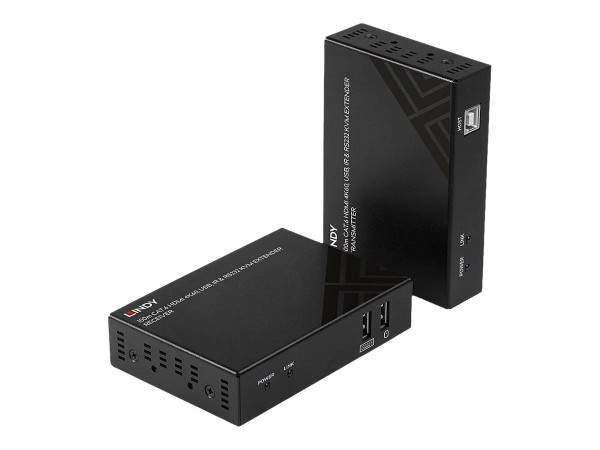 LINDY 100m Cat.6 HDMI 4K60, USB & RS232 KVM Extender 39382