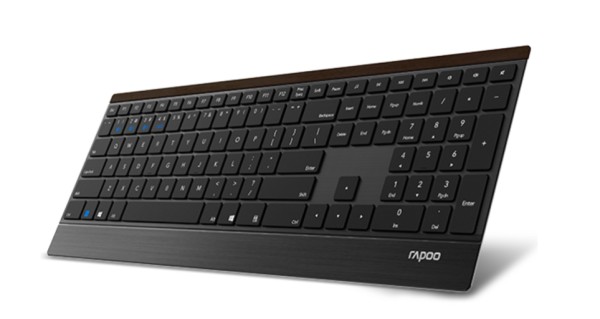 RAPOO E9500M Multi-Mode Wireless Ultra-Slim Metall black 18748