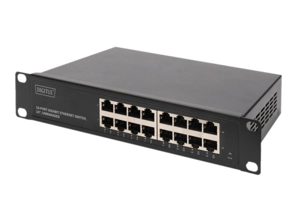 DIGITUS 16-Port Gigabit Ethernet Switch 10" unmanaged DN-80115
