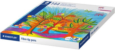 STAEDTLER Fasermaler Noris, 144er Schulbox