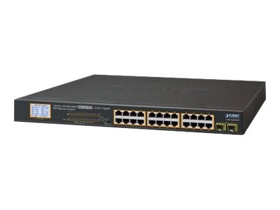 PLANET TECHNOLOGY Planet GSW-2620VHP 24-Port 10/100/1000T 802.3at PoE + 2-P GSW-2620VHP