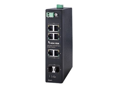 VIVOTEK Industireswitch PoE 4xGE 2x GE UTP SFP 120W Power over Ethernet (AW AW-IHT-0800