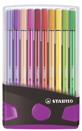 STABILO Fasermaler Pen 68, 20er ColorParade, rot