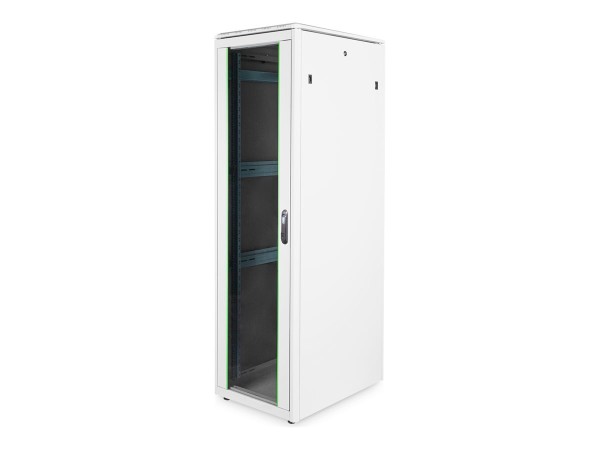 DIGITUS 42HE Unique Netzwerkschrank 600x800mm Glastür Grau DN-19 42U-6/8-1