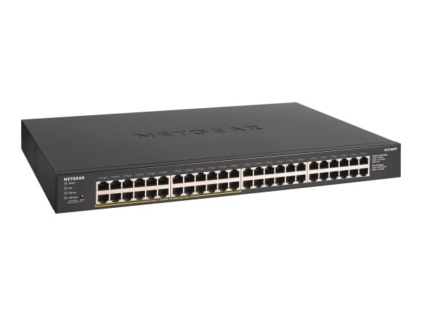 NETGEAR GS348PP 48-Port Gigabit Ethernet unmanaged PoE+ Switch 380W PoE Bud GS348PP-100EUS