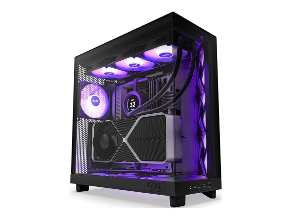 NZXT H6 Flow RGB Midi-Tower - Schwarz CC-H61FB-R1