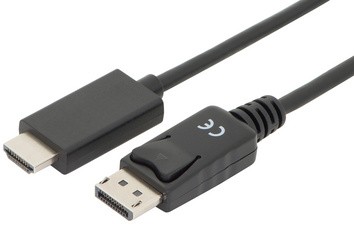 DIGITUS DisplayPort 1.2 Adapterkabel, DP - HDMI-A, 2,0 m