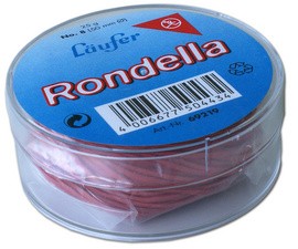 Läufer Gummiringe RONDELLA in Dose, rot, 50 mm, 25 g