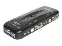 DELOCK DeLOCK KVM Switch, 4 fach, VGA mit USB und Audio