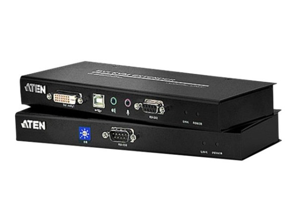 Konsolen-Extender Aten CE600, DVI Single Link+USB-Tastatur/Maus+Audio+RS232 CE600