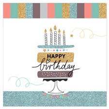 SUSY CARD Geburtstagskarte "Happy Eco B-day Garland"