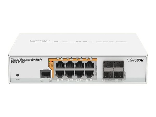 MIKROTIK Cloud Router Switch 112-8P-4S-IN with QCA CRS112-8P-4S-IN