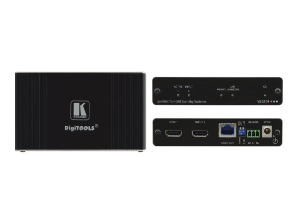 KRAMER VS-21DT2x1 4K60 4:2:0 HDCP 2.2 HDMI Auto?Switcher über HDBaseT VS-21DT