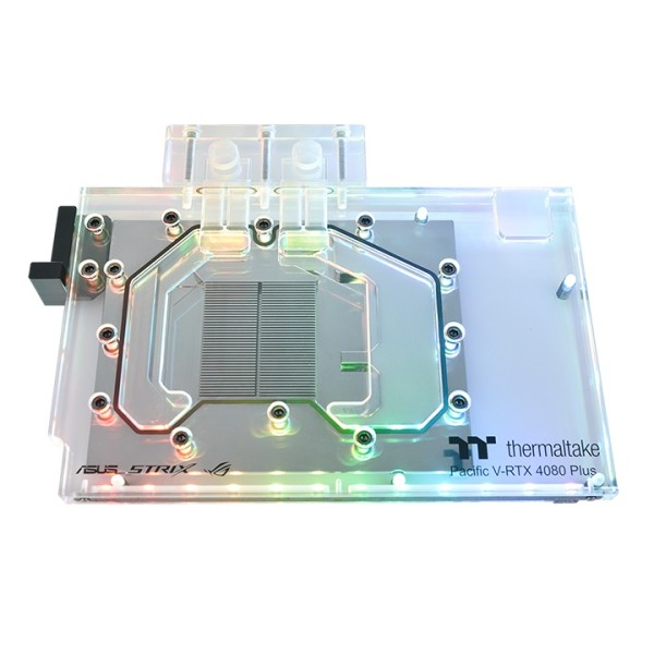 THERMALTAKE Pacific V-RTX 4080 Plus (ASUS ROG & TUF) GPU Water Block (trans CL-W380-PL00SW-A