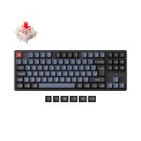 KEYCHRON K8 Pro schwarz/blau, DE-Layout, Gateron G Pro Red, Hot-Swap, Alumi K8P-J1P-DE