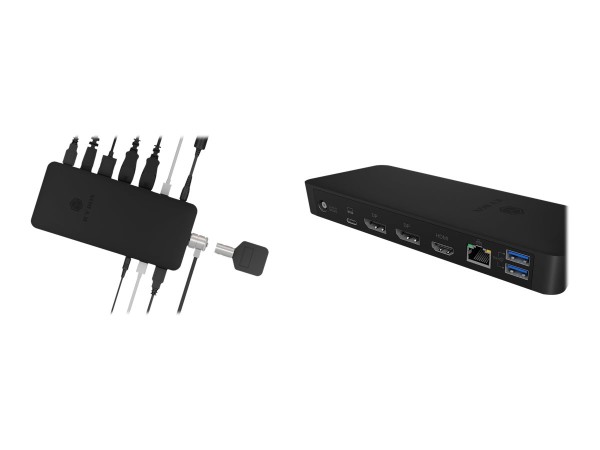 ICY BOX IB-DK2405-C - Dockingstation - USB-C - HDMI, DP - GigE - 135 Watt ( IB-DK2405-C