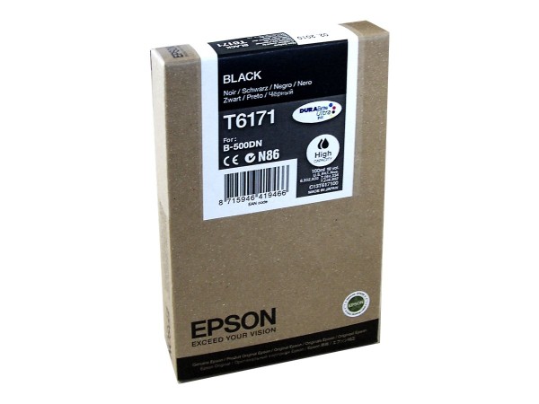 EPSON T6171 Schwarz Tintenpatrone C13T617100
